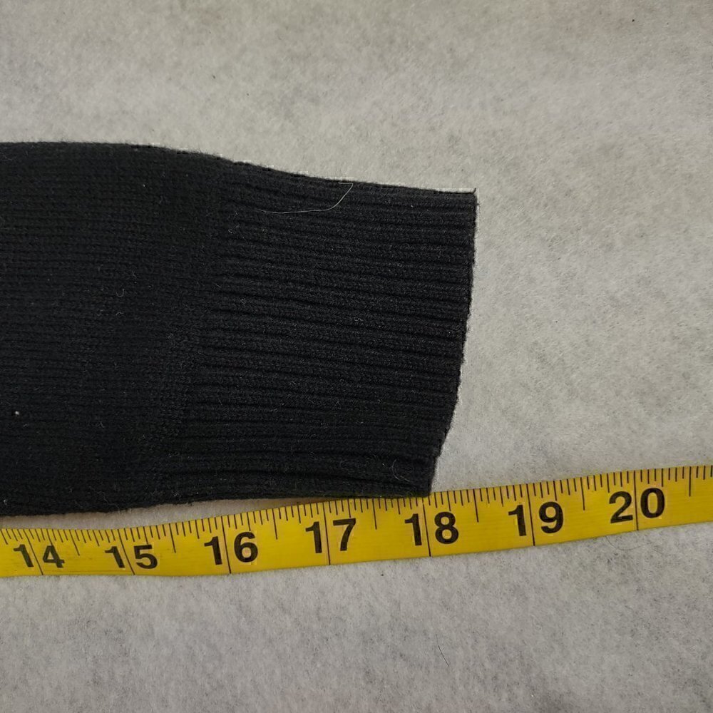 Charter Club Women's Cotton Blend No Pocket Full Zip Black Sweater Size Large - Picture 10 of 12